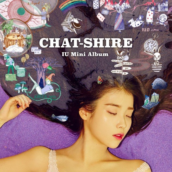 The album cover of K POP artist IU is replete with Alice in Wonderland-inspired MK symbolism including: A big eye, a child scared (traumatized) by an evil man, a butterfly (Monarch programming). a young boy wearing fishnet stockings (sexualization), mushrooms (intoxication), a rainbow (going over rainbow = dissociation), a one-eyed owl and much more.
