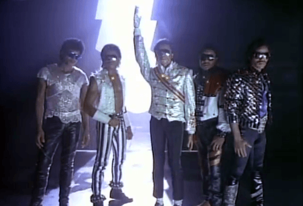 After the programming is complete, a lightning bolt crashes down and opens back the gate to the real world. And, YUP, they replaced Michael Jackson with a wax dummy because he did not want to appear in the video. YUP.