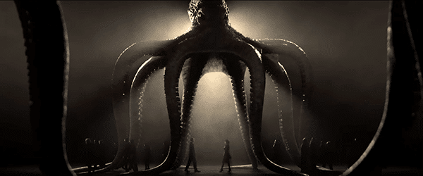 While we hear a dramatic song by Sam Smith in the background, we see James Bond walking under the "protection" of the Spectre octopus, which represents the occult elite. I thought Bond was against them?