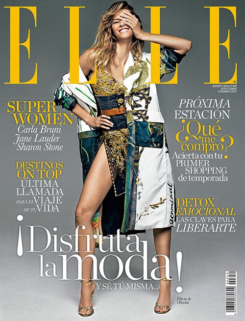 The cover of Elle Spain is about the One-Eye sign. So many magazine covers.