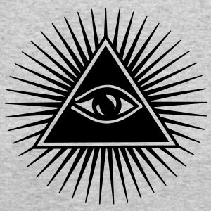 Margaret is wearing the symbol of the All-Seeing Eye inside a triangle, the favorite symbol of the occult elite.