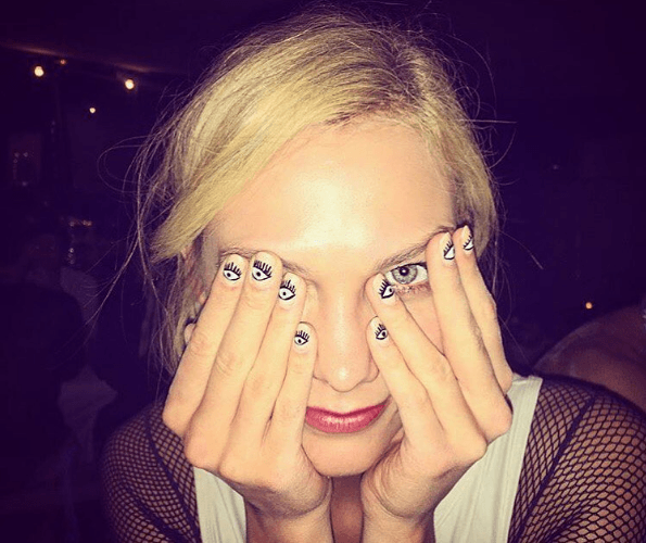 With the caption "Eye see you", model Karlie Kloss shares the rest of the industry's obsession with the all-seeing eye.