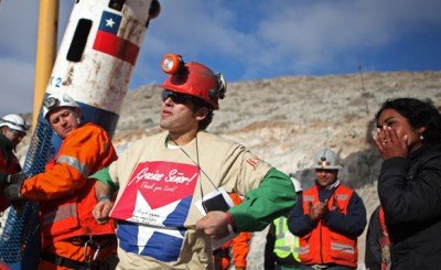 surfacedminer e1287096868693 The Odd Masonic Imagery of the 33 Chilean Miners' Rescue