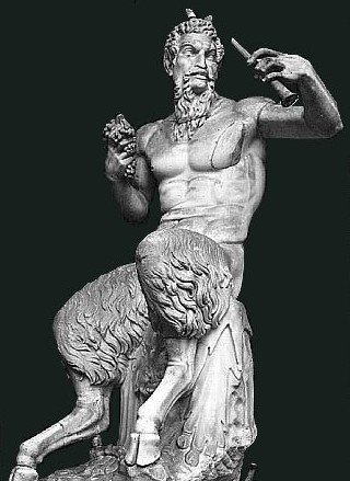 Pan was a prominent deity in Greece. The nature god was often depicted with horns on its head and the lower body of a goat. Not unlike Cerenunnos, Pan is a phallic deity. Its animalistic features are an embodiment of the carnal and procreative impulses of men.