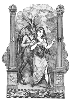 Anti-Masonic image by publicist Abel Clarin de la Rive, 1894.