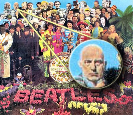 Crowley on the Beatles’ Sgt. Pepper’s Lonely Hearts Club Band album cover