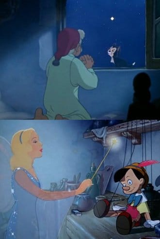In Disney’s Pinocchio, based on a story written by Freemason Carlo Collodi, Gepetto prays to the brightest star in the sky to have a “real boy”. The Blue Fairy (her color is a reference to Sirius’ light-blue glow) then descends from the heavens to give life to Pinocchio. Throughout the marionette’s quest to become a boy (an allegory for esoteric initiation), the Blue Fairy guides Pinocchio towards the “right path”. Sirius is therefore represented as a source of life, a guide and a teacher. (For more information see the article entitled The Esoteric Interpretation of Pinocchio on The Vigilant Citizen).