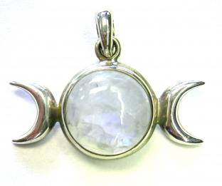 A Triple Goddess pendant.