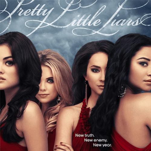The poster of season 4B was critised by actress Ashley Benson, claiming: “Our faces in this were from 4 years ago . . . and we all look ridiculous. Way too much Photoshop. We all have flaws. No one looks like this. It’s not attractive.” What she might not realize is that everything was 'shopped to hide one eye of each star, making this poster a salute to the Illuminati entertainment industry.
