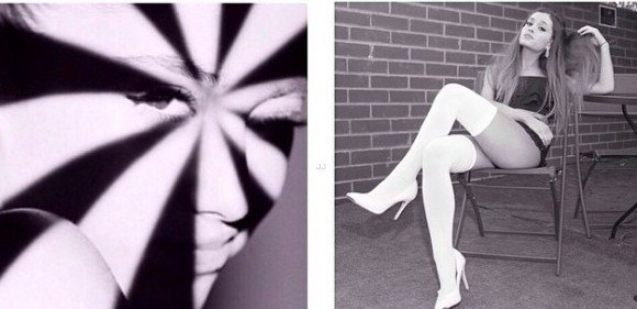 Ariana Grande asked her fans to choose the cover of her next album. One of the choices: One-eye combined with dualistic pattern. Which picture will win? The answer: Who cares.