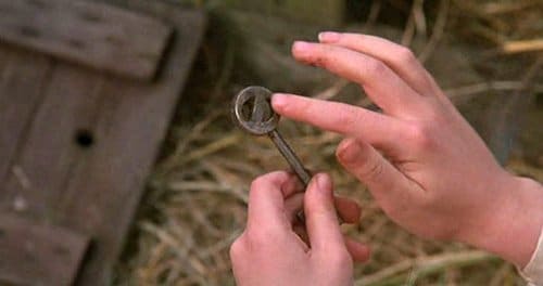 Before Dorothy leaves for the ward, she finds a key with the symbol for Oz. It represents the key to her core personality - her true self.
