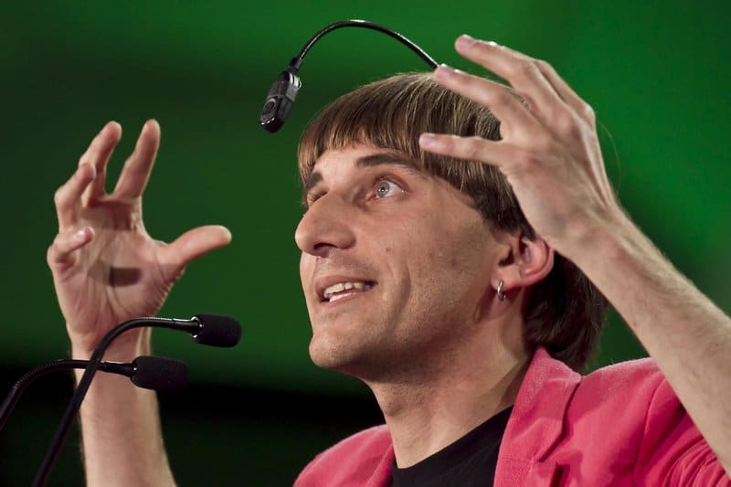 Neil Harbisson, an artist from Barcelona, has a camera implanted in the back of his head, which he says allows him to listen to colors