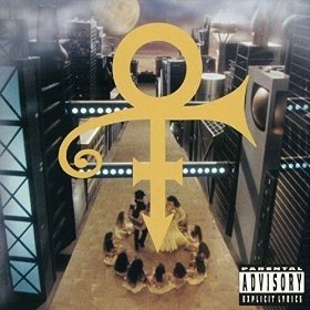 The Love Symbol on the cover his 1993 album. Although he never explained the meaning of this symbol, it contains both the symbols for male and female (which goes with Prince's androgenous persona) crossed by a trumpet-like instrument (representing music).
