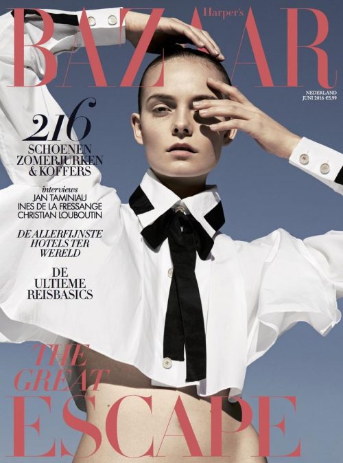 As usual, the One-Eye sign has been prominently displayed around the world on magazine covers. This is the cover of Bazaar Netherlands.