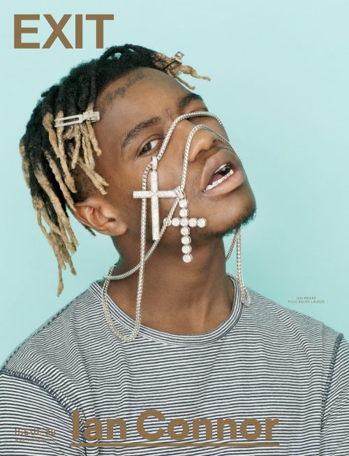Ian Connor on the cover of Exit.