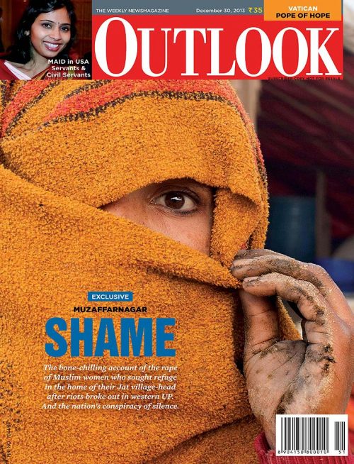 The Indian magazine Outlook is really into the One-Eye sign, hinting that its agenda is pro-elite. This cover is from December 2013.