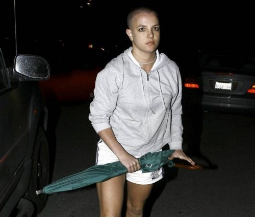 Britney Spears shaved head umbrella 728x618 e1487621185591 Kanye West Has Reportedly Suffered From Memory Loss Since His Forced Hospitalization