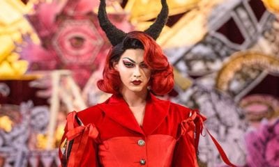 leadfashionshow Satanic Fashion Show Inside a Church at London Fashion Week