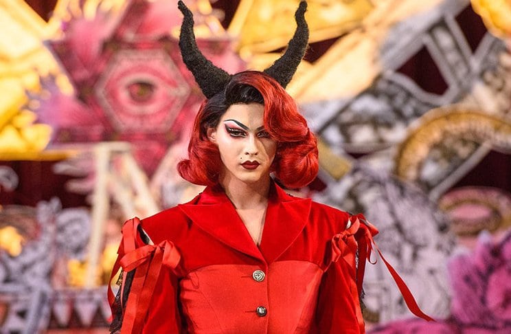 leadfashionshow Satanic Fashion Show Inside a Church at London Fashion Week