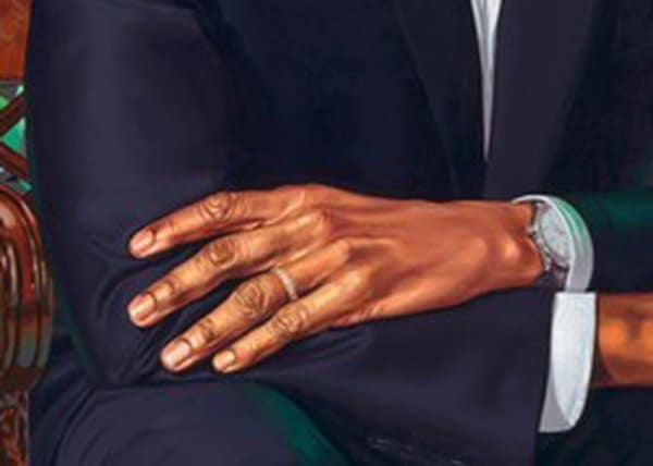 hand Strange Facts About Obama's Portrait and its Painter Kehinde Wiley