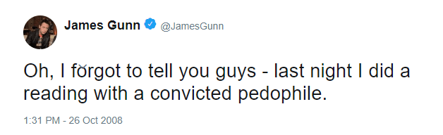 2018 07 21 09 38 59 Start Disney Director James Gunn Fired After Tweets About Abusing Children Uncovered