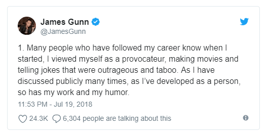 2018 07 23 14 18 42 Start Disney Director James Gunn Fired After Tweets About Abusing Children Uncovered