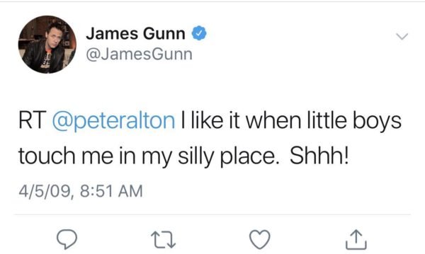 DihDp5bV4AAJLRF e1532366963332 Disney Director James Gunn Fired After Tweets About Abusing Children Uncovered
