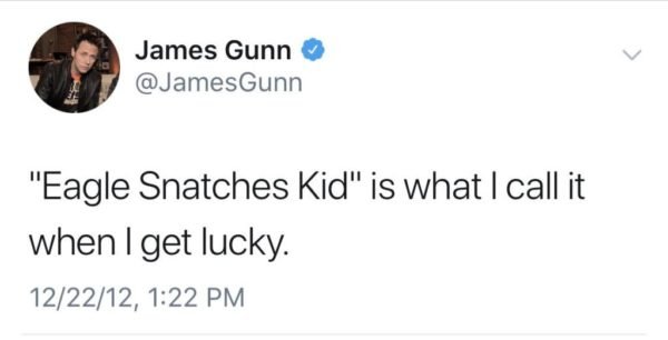 James Gunn eagle snatches kid 1024x523 e1532367464477 Disney Director James Gunn Fired After Tweets About Abusing Children Uncovered