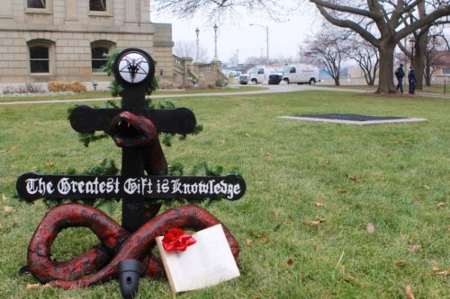 Satanic Sculpture Installed at the Illinois Statehouse