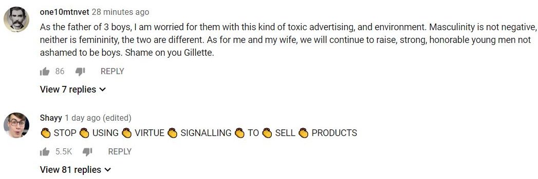 2019 01 16 19 14 23 3 We Believe The Best Men Can Be Gillette Short Film YouTube e1547684208772 Gillette's Ad About "Toxic Masculinity": When Marketing Mixes With Social Engineering
