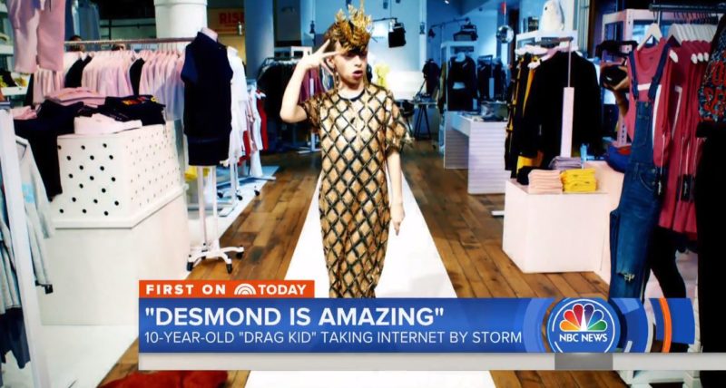 Desmondtoday e1547233893481 The Exploitation of "Drag Kid" Desmond Is Amazing