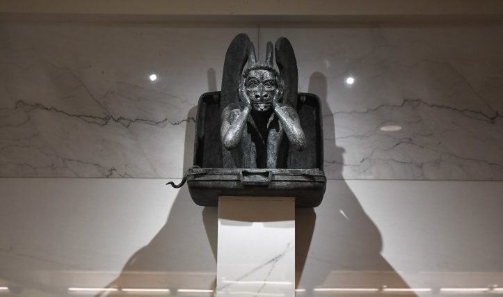 The Denver Airport Installs a Talking Gargoyle That Says "Welcome to the Illuminati Headquarters"