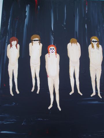 Weeping Clown The Complete Gallery of Kim Noble's Paintings About Ritual Abuse