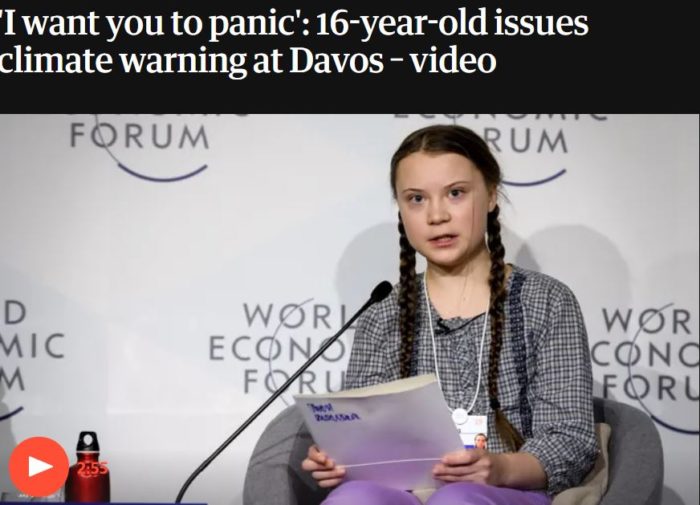 2019 05 27 14 01 21 I want you to panic 16 year old issues climate warning at Davos – video Sci e1558984544922 Symbolic Pics of the Month 05/19