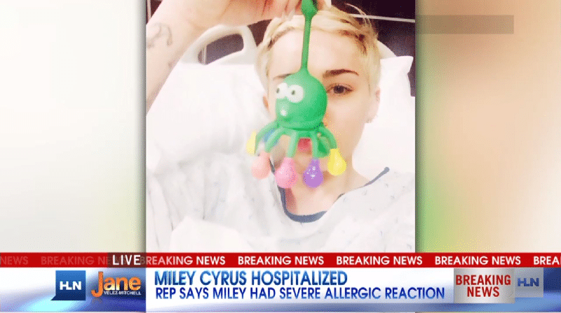 mileyhospital Miley Cyrus in "Black Mirror" as a Mind-Controlled Pop Star: It's Not Fiction