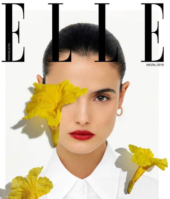 cover of Elle Russia with Blanca Padilla Symbolic Pics of the Month 08/10