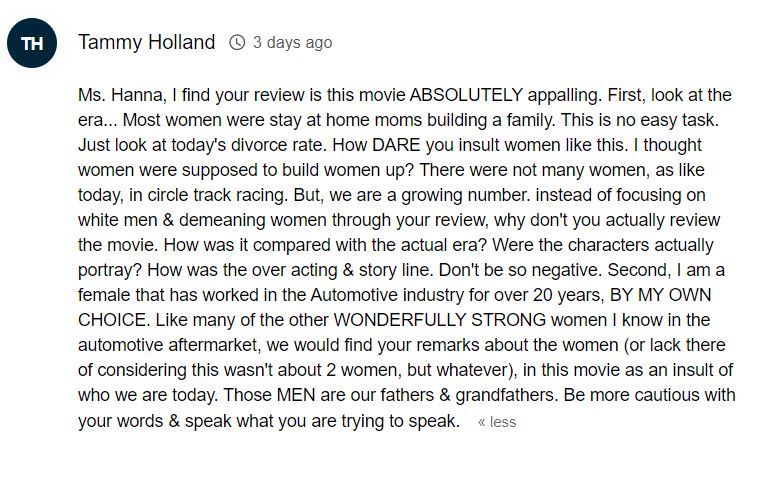 This Review of "Ford v Ferrari" Reflects the Absurdity of Movie Critics Today