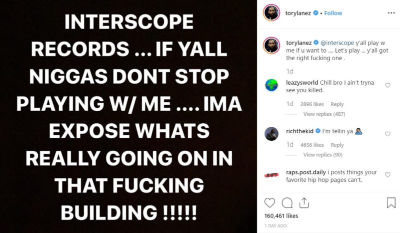 2019 12 16 13 14 10 torylanez on Instagram “@interscope y’all play w me if u want to .... Let’s pla e1576607750389 Symbolic Pics of the Month 12/19