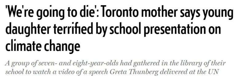 2019 12 20 15 41 22 ‘We’re going to die’ Toronto mother says young daughter terrified by school pre e1576874638341 Greta, Boomers and Witchcraft: The Hidden Agendas of 2019