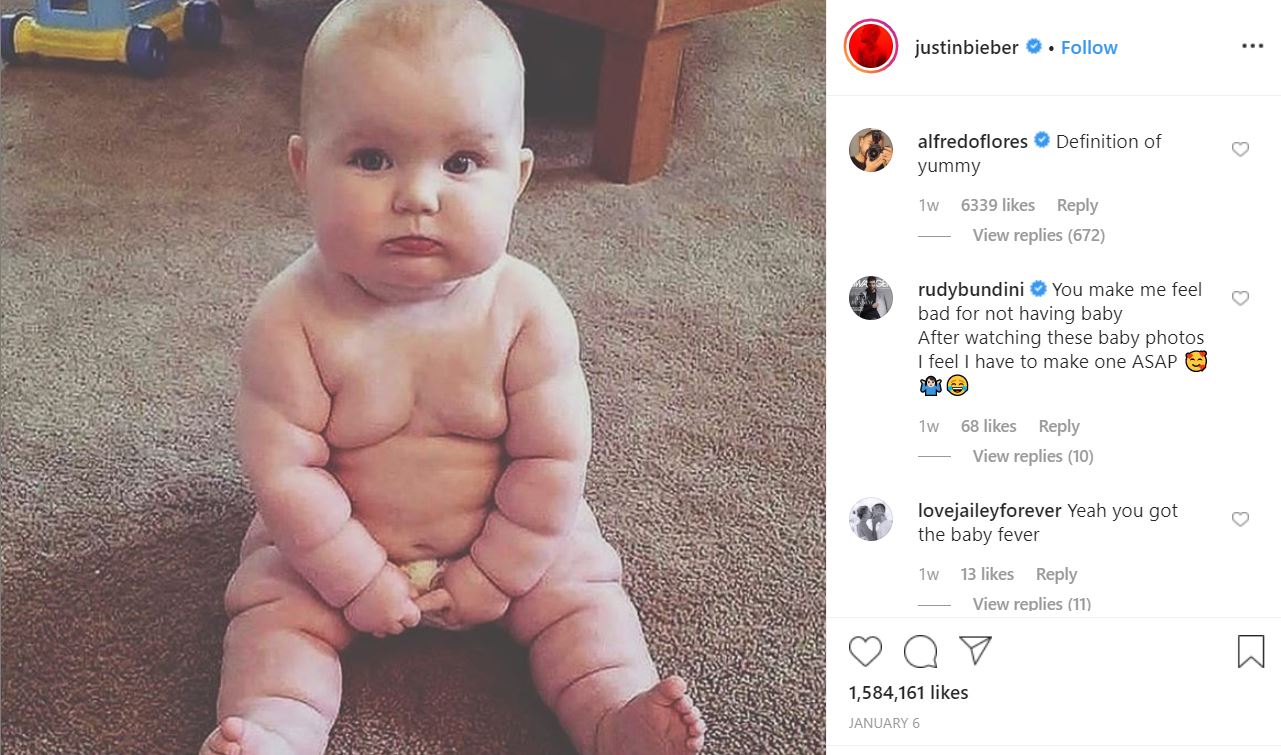 Why is Justin Bieber Tagging Babies "Yummy" on Instagram? The Answer is