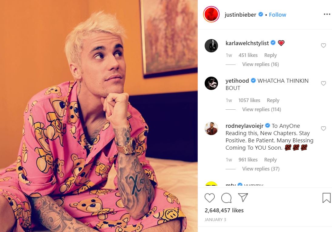 2020 01 15 15 31 31 Justin Bieber @justinbieber • Instagram photos and videos Why is Justin Bieber Tagging Babies "Yummy" on Instagram? The Answer is Sickening.