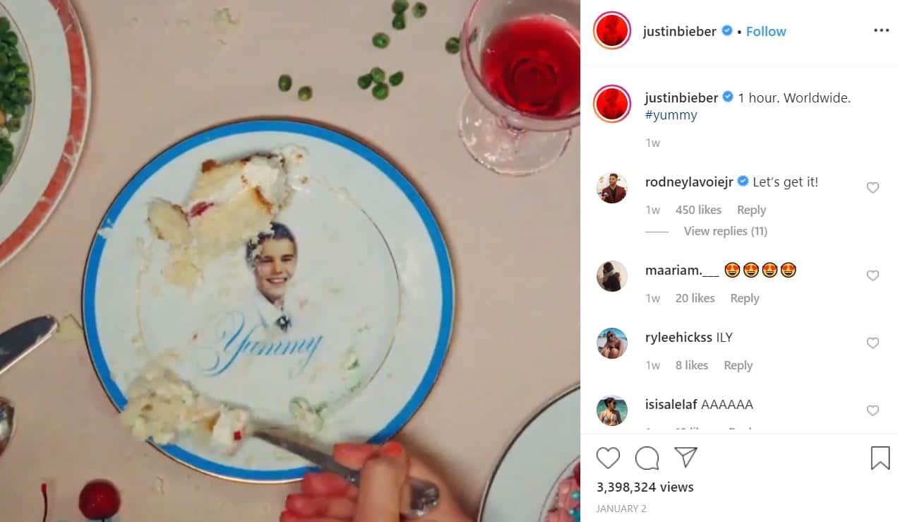 2020 01 15 15 37 08 Justin Bieber @justinbieber • Instagram photos and videos Why is Justin Bieber Tagging Babies "Yummy" on Instagram? The Answer is Sickening.