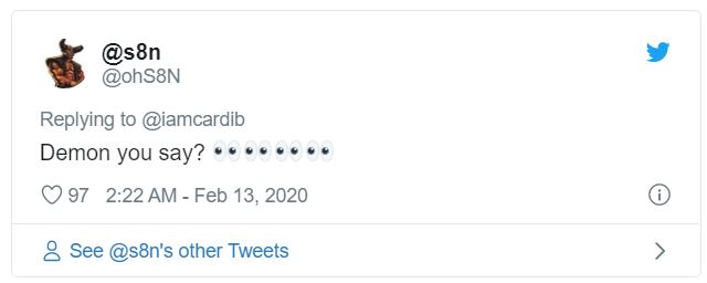 2020 02 17 11 06 16 Cardi B Fans Are Losing Their Minds Over This Tweet Debuting Her ‘New Name’ BE Symbolic Pics of the Month 02/20