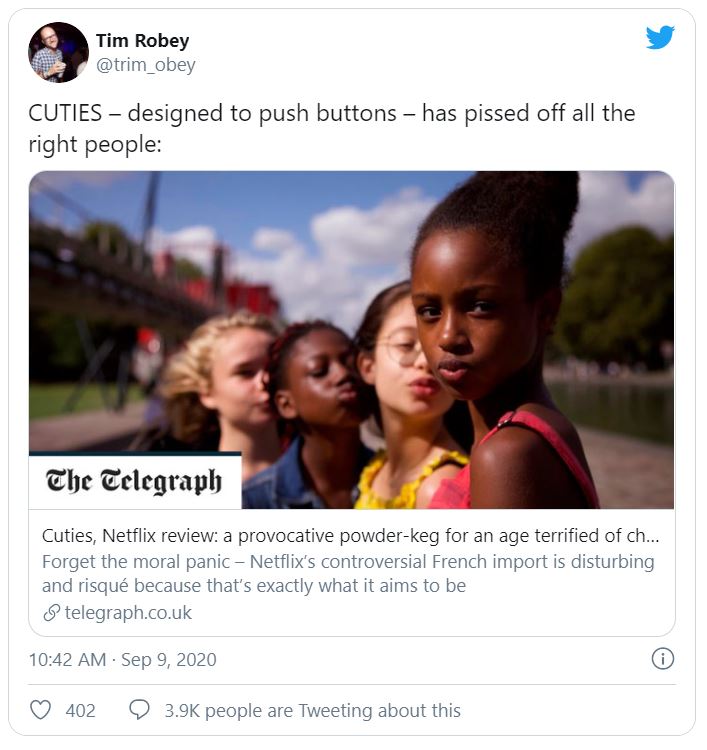 2020-09-14 12_49_49-Telegraph Review Backs Cuties Against ‘An Age Terrified of Child Sexuality’