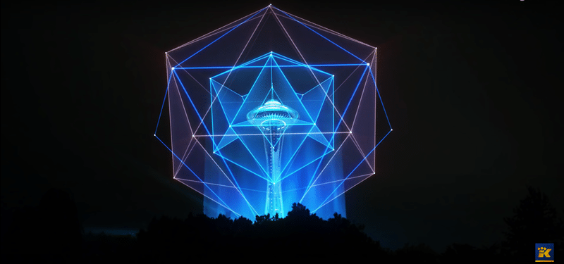 needle3 The New Year's Eve "Virtual Light Show" at the Seattle Space Needle Was Highly Symbolic
