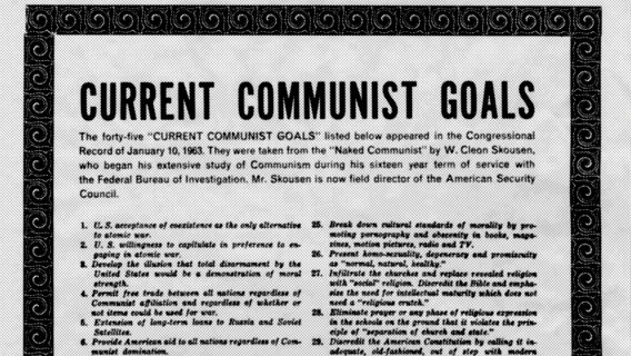 The 1963 List “Current Communist Goals” is Becoming a Reality Right ...