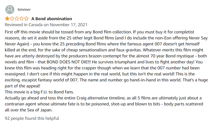2022 07 05 21 48 47 No Time to Die 2021 3 Disc Collectors Edition Blu ray DVD Amazon.ca Dan Las inquietantes (y profundamente irritantes) agendas globalistas en la película de James Bond "No Time to Die"